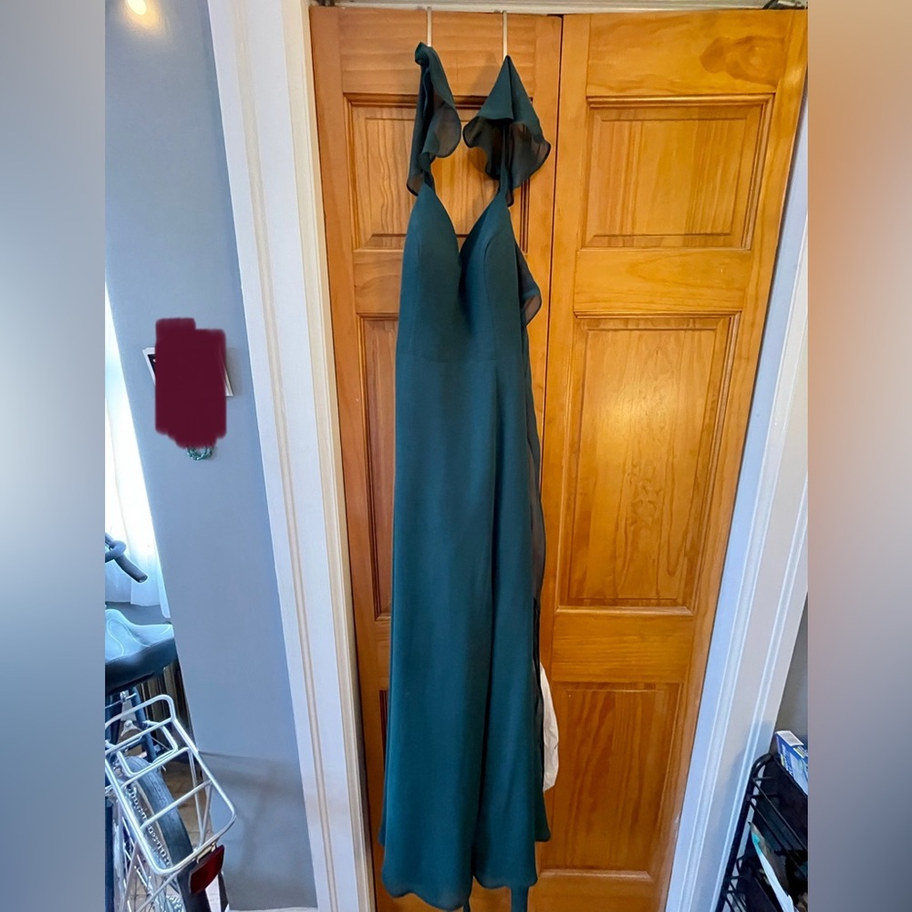 Azazie Everett Bridesmaid Dress - Size A2 - Pine